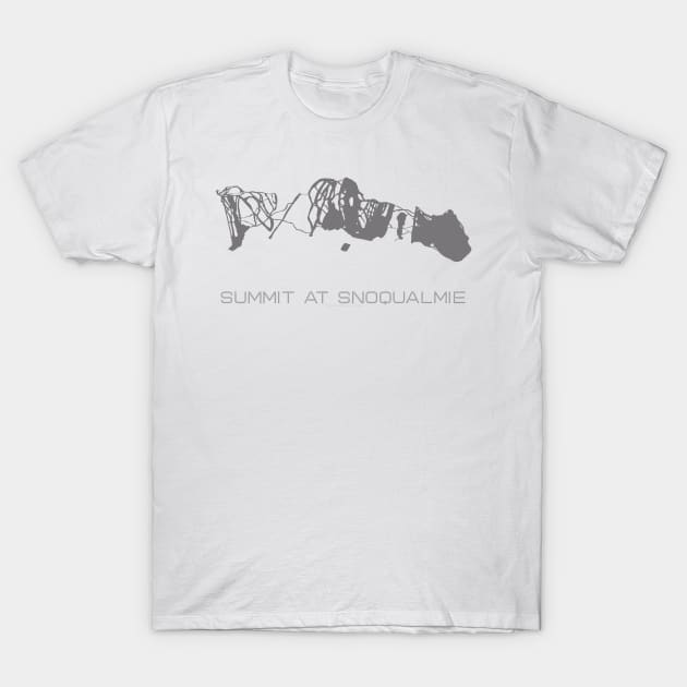 Summit at Snoqualmie Resort 3D T-Shirt by Mapsynergy